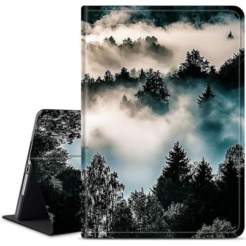 Dikoer for Samsung Galaxy Tab S10 Plus 2024/Galaxy Tab S9 FE Plus/Tab S9 Plus 12.4 Inch 2023 Tablet Case, Slim KickstandStand Leather Smart Cover with Auto Wake/Sleep, Mountain Forest