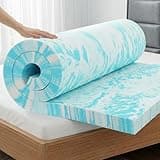 OLIXIS 3 Inch Queen Size Gel Infused Memory Foam Mattress Topper, a Soft Breathable Cooling Bed Pad, a Comfortable Bed Mattress Overlay for Bedroom, RV, Camper and Sleeper Sofa, CertiPUR-US Certified