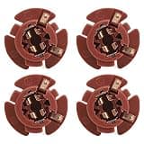 Srliya Taillight Rear Socket, 4Pcs Heat ABS Plastic Replacement with High Stability and Easy Installation for 2001-2007 2010-2013