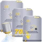 15-Pack Vacuum Bags for Travel with Wireless Rechargeable Pump, Carry-on Size Compression Packing Bags for Luggage & Suitcase, Space Saver for Clothes & Clothing, 15 Combo Travel Size, Fast 3S Vacuum