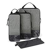 BAGSMART 4 Set Compression Packing Cubes for Travel, Lightweight Vacation Travel Essentials for Women, Travel Accessories for Suitcase Organizer Bags Set, Durable Luggage Organizer Travel Bags