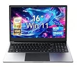 Exilapsire 16 inch Laptop Computer,8GB RAM 256GB SSD Storage Laptop PC,with AMD A9 Processor(up to 3.2GHz),IPS FHD Display,Win11,Students & Work Notebook Computer, 9000mAh Battery, Cooling System