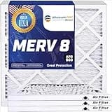 WholesaleHVACDirect 13.5x33.5x1 Air Filter (MERV 8) (4-Pack) King Dust & Allergy Control AC Furnace Filters, MADE IN USA, HVAC, Pleated, Electrostatic (Actual Size: 13.5 x 33.5 x .75)