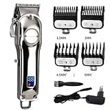 DUYHBAWRS Professional Hair Cutter Clippers All-Metal Rechargeable Hair Trimmer for Barber Men Electric Beard Shaver Hair Cutting Machine