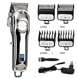 Professional Hair Cutter Clippers All-Metal Rechargeable Trimmer for Barber Men Electric Beard Shaver Cutting Machine