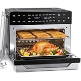 Beelicious 32QT Extra Large Air Fryer, 19-In-1 Air Fryer Toaster Oven Combo with Rotisserie and Dehydrator, BAF802