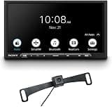 Sony XAV-AX3700 6.95" Media Receiver with Apple CarPlay, Android Auto, WebLink Cast + Backup Camera Bundle