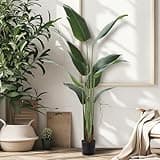 gibxiyza Artificial Banana Tree 5.2FT Artificial Trees for Home Decor Indoor Fake Plants Artificial Tree Banana Floor Plant with Pot Artificial Plant for Home Office Living Room Decor Indoor 160cm