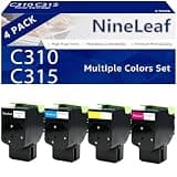 NineLeaf C310/C315 High Capacity Toner Cartridge Set Compatible Toner Cartridge Replacement for Xerox C310 C315 C310DNI C315DNI Printer (5 Pack, BK/C/Y/M)