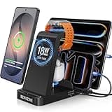 Wireless Charger for Samsung, 5 in 1 Fast Charging Station for Samsung Galaxy Watch 8 7 6 5 4 Galaxy Buds, Charger Dock Stand for S26 Ultra S25 S24-Multi-Device Charger for Samsung Phone Watch Earbuds
