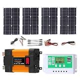 ZXDZTZ 6000W Solar Inverter Kit 50A Controller 100W Solar Panel Home Power System(12V-110V)