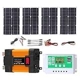 ZXDZTZ 4000W/6000W Solar Inverter Kit, 50A Controller, 100W Panel, Off Grid Power(6000W,12V-220V)
