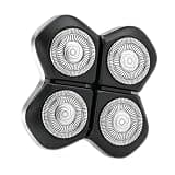 1 pack Replacement Heads Compatible with Freebird FlexSeries Pro Shaver, 4-Blade Precision Shaving Heads for Bald Head, Smooth Clean Shave, Black