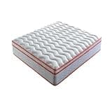 Full Size Mattress, Hybrid Mattress, 10 Inch Mattress in a Box, Fiberglass Free Memory Foam and Pocket Spring Mattress, Medium Firm, Pressure Relief, Isolation, White and Orange