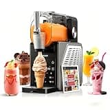 Slushie Machine, 85oz Ice Cream Machine & Slushy Machine for home, with LED Display, 6 Preset Programs for Margaritas, Frappés, Milkshakes, and Soft Serve, Automatic Cleaning, No Ice Needed