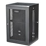 StarTech 4-Post 18U Wall Mount Network Cabinet w/ 1U Shelf, 19" Wall-Mounted Server Rack Kit for IT / Data Computer Equipment, Ships Fully Assembled