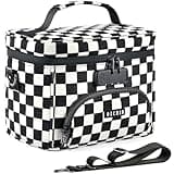 OZCHIN Smell Proof Bag with Combination Lock, Smell Proof Box Activated Carbon Fiber Smoking Accessories, Smell Proof Container, Great Gifts for Father’s Day, Premium Odor Proof Bag (Checkerboard)