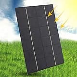 Jenivaint Portable Solar Panel Polycrystalline Silicon Solar Charger Panel 6V 5.5W Compact Lightweight Efficient Output for Garden Lights Street Lights Outdoor Advertising DIY Users