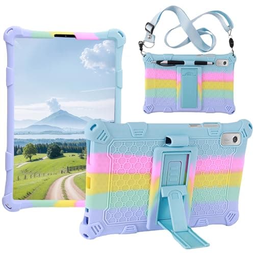 Case for Lenovo Tab M9 9 inch 2023 Model TB-310FU Shockproof Kids EVA Cover with Stand Adjustable Hand Strap Shoulder Strap Screen Protector Stylus Holder Lightweight Protective Case for Travel