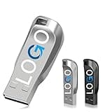 CarryBright Custom Metal USB Flash Drives Bulk, Personalized Logo and Text, Custom Packing for Corporate Events, Wedding Photographers, Trade Shows and Business Gifts(50,1G)