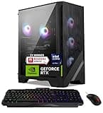 Codex R2 AI Gaming Desktop: Intel Core Ultra 7 265,GeForce RTX 5060Ti,64GB DDR5,4TB M.2 NVMe SSD,Support 3-Monitor,RGB Lighting,80+ Gold PSU,WiFi 6E,Air Cooling,Windows 11 Pro: A2NVM7-469US