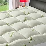 PATSBA Premium Viscose Made from Bamboo King Size Mattress Topper for Back Pain,1200 GSM Quilted Fitted Extra Thick Mattress Pad,Pillow Top Mattress Cover with Deep Pocket Up to 21 Inches(78*80inch)