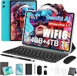 TECLAST 2026 10 inch Android Tablet, P33Case Android 15 Tablet with Keyboard Case Mouse Stylus, 64GB ROM+4TB Expansion,Gemini AI, WiFi 6, 9H 6000mah, 2 in 1 Tablets 10 Accessories Kit for Daily Use