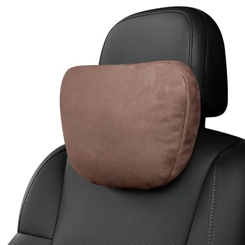 BIMLL 2-Pack-Car Neck Pillow, 100% SUGENRO Sorona Filling, Breathable, Soft and Comfortable, Suitable for Driving, Home and Office use, Relieves Driving Fatigue(Coffee Brown)