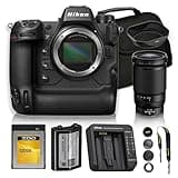 Nikon Z9 Mirrorless Camera with NIKKOR Z 28-400mm f/4-8 VR Lens Bundle, 45.7MP Full Frame Professional Camera, 8K Video, EXPEED 7, 493-Point AF +120GB XQD Memory Card + Camera Bag