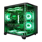 HYPER CYBER Pulse Gaming PC, Desktop Computer, AMD Ryzen 7 7800X3D, GeForce RTX 5050, 64GB DDR5, 1TB SSD, 240 ARGB Liquid Cooler, Windows 11 Home, RGB Lighting, WiFi, Ready to Use
