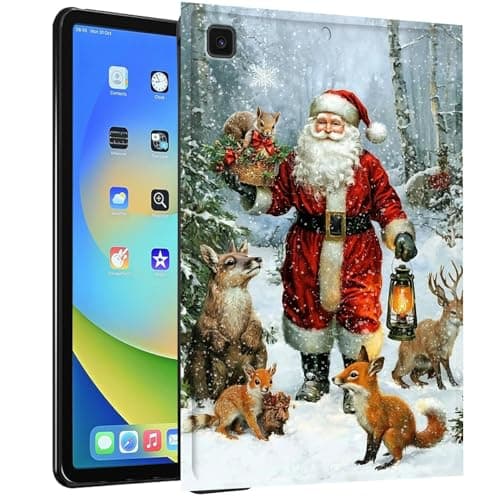 TPU Case for Samsung Galaxy Tab A 10.1 2019 Model SM-T510 / T515 / T517 Tablet - Slim Fit Shockproof Protective Cover with Christmas Card Design for Samsung Tab T510 10.1" 2019