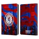 Head Case Designs Officially Licensed Rangers FC Logo Stadium Crest Leather Wallet Case Compatible with Amazon Kindle 11th Gen 6in 2022