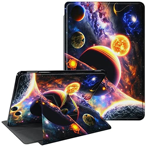 CGFGHHUY Case for All-New Fire Max 11 Case 13th Generation 2023 Release 11 inch 360 Degree Rotating Stand Protective Smart Cover with Auto Wake Sleep - Planet