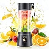 Personal Size Cordless Portable Blender - BAP Free Blender Make Smoothies & Shakes, 12 Oz Juice Cup with 6 Blades, Quickly Squeezed in Office/Picnic/Sports/Home