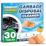 Treeroot 30 Pack Garbage Disposal Cleaner Deodorizer Tablets, Upgraded Powerful XL Foaming Citrus Tablet, Disposal cleaner, Clean Kitchen Sink, Natural Kitchen Drain Cleaning Care,15-Month Supply