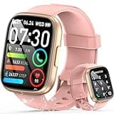 Smart Watches for Women Answer/Make Calls, 1.95" HD Touch Screen Fitness Watch with Steps/Calorie, 110+ Sport Modes Activity Tracker, IP68 Waterproof Smartwatch for Android iOS, for Gift, Pink