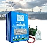 Wind Solar Hybrid Charge Controller 12V 24V Auto, MPPT Boost Charging, Wind Solar Hybrid System Controller for Home Energy Storage, Street Lights, Security Cameras, Remote Area Power Supply