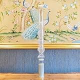 Crystal Soul Fully Transparent 1Min DNA Rain Stick Simulated Rain Sound for Mind Body Spirit Healing with Stand