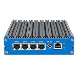 UDPTCP Fanless Mini PC N5105 with DDR4 M.2 Nvme 4*i226 2.5G LAN, 2*USB2.0, 2*USB3.0,HDMI,DP,SIM Card Slot,Mini Desktop Computer Support Dual Band WiFi for Industry Business,NO RAM NO SSD