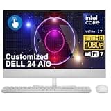 iCarp Customized Desktop Made DELL 24 AIO Desktop 23.8" FHD Touchscreen Intel 8-core Ultra 7 355 (49 AI TOPS) 16GB/32GB/64GB RAM 1TB/2TB/4TB SSD Wi-Fi7 For Creator Designer Business Professional Win11
