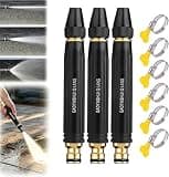 Metal Garden Hose Nozzle with 3 Spray Modes for Car Wash & Watering