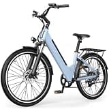 Loeook Electric Bike for Adults,26" Step-Thru EBike with 1000W Peak Motor,50 Miles 20MPH Adult Electric Bicycles with 48V Internal Removable Battery, Adjustable Stem,7 Speed,UL 2849 Certified