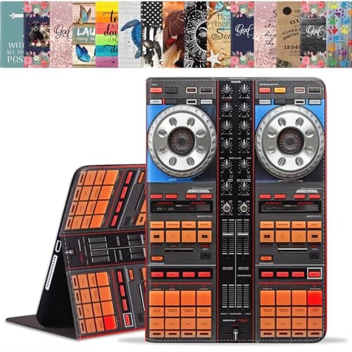 ERWYTYIOI for iPad Mini 7 (A17 Pro) 2024/iPad Mini 6 2021 Case, Slim PU Leather Folio Smart Cover with Stand & Auto Wake/Sleep for iPad Mini 7th/6th Generation 8.3 Inch, DJ Mixer Deck Controller