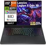 ME2 Customized Laptop, Created Using Lenovo Legion 5 Gen 10 AI Gaming Laptop 15.1" OLED 2.5K 165Hz Display(AMD Ryzen 7 260, 16GB/32GB DDR5, 1TB/2TB SSD, GeForce RTX 5060, WiFi 7, Webcam, Win 11 Home)