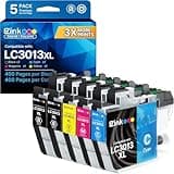LC3011 LC3013 Ink Cartridges BK C M Y Compatible for Brother LC3013 LC3011 LC3013XL Work Brother MFC-J497DW MFC-J895DW MFC-J491DW MFC-J690DW Ink Cartridge 5 Pack (2X Black 1x Cyan Magenta Yellow)