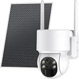 Oculview 4G LTE Cellular Security Camera Built-in SIM Card, 2K Live Video, 360° Full View, No WiFi Needed Solar Outdoor Camera, Color Night Vision, Motion Activated, Instant Alerts, Remote Access