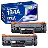 134A W1340A Black Toner Cartridge Compatible with HP 134A 134X W1340A W1340X Toner Cartridge Use with HP LaserJet 209dw MFP M234dw M234sdw M234sdn Printers (2 Pack 134A)