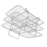 Air Fryer Rack,Compatible For Ninja, Air Fryer Multi-Layer Double Basket Air Fryer Accessories 304 Stainless Steel Grilling Rack Cooking