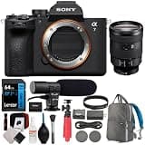 Sony a7 V Full-Frame Mirrorless Interchangeable Lens Camera - Body Only Bundle with Sony FE 24-105mm F4 G OSS E-Mount Full-Frame Zoom Lens + 64GB Card + Camera Bag + Accessories
