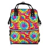 Pioyoku Vintage Tie Dye (1) Print Diaper Bag Backpack -Multifunction Travel Baby Diaper Bag,Baby Bags For Girls Boys